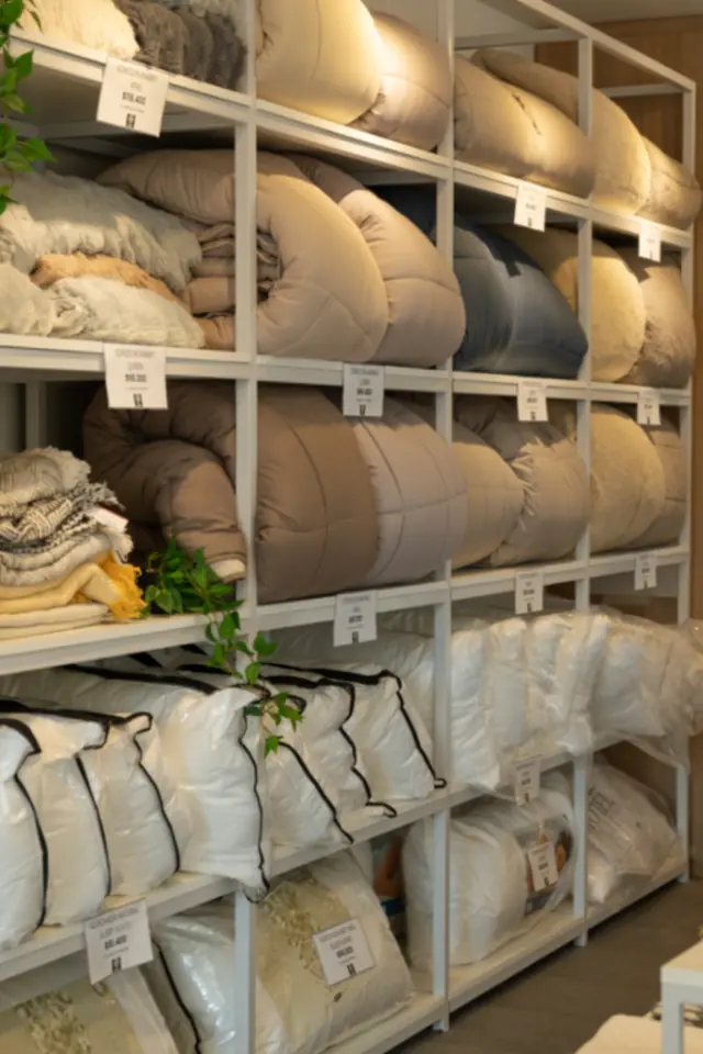 Productos en exhibición